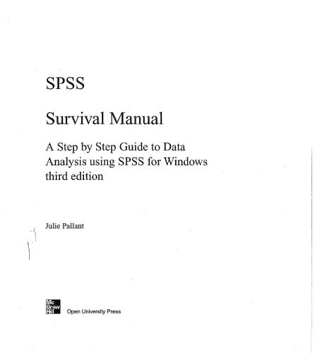 دانلود نسخه کامل کتاب SPSS Survival Manual: A Step by Step Guide to Data Analysis Using SPSS for Windows (Version 15)