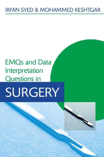 دانلود نسخه کامل کتاب EMQS and Data Interpretation Questions in Surgery