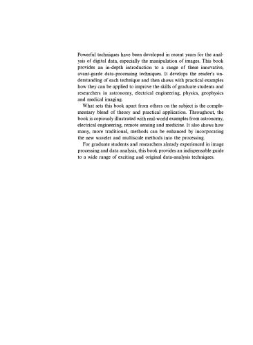 دانلود نسخه کامل کتاب Image Processing and Data Analysis : The Multiscale Approach