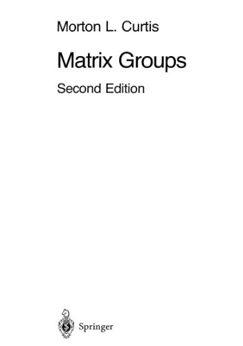 دانلود نسخه کامل کتاب Matrix groups