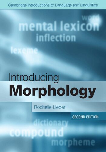 دانلود نسخه کامل کتاب Introducing Morphology