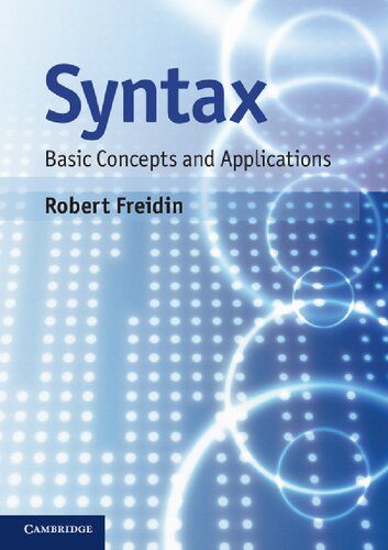 دانلود نسخه کامل کتاب Syntax: Basic Concepts and Applications