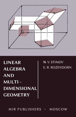 دانلود نسخه کامل کتاب Linear Algebra and Multi-Dimensional Geometry