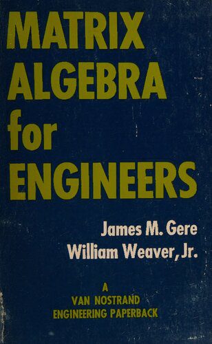 دانلود نسخه کامل کتاب Matrix Algebra for Engineers