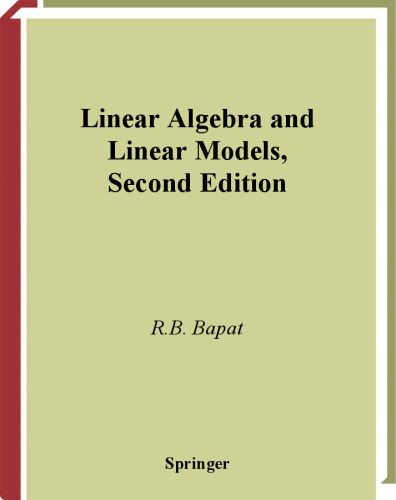 دانلود نسخه کامل کتاب Linear Algebra and Linear Models