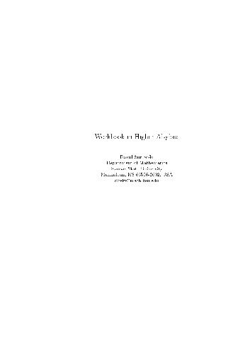 دانلود نسخه کامل کتاب Workbook in Higher Algebra(en)(194s)