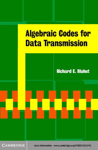 دانلود نسخه کامل کتاب Algebraic codes for data transmission