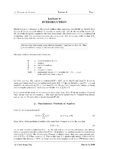 دانلود نسخه کامل کتاب Fundamental problems in algorithmic algebra