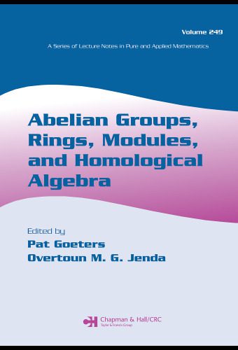 دانلود نسخه کامل کتاب Abelian Groups, Rings, Modules, and Homological Algebra