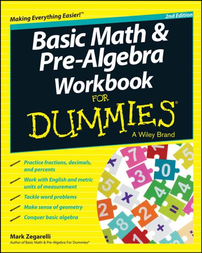 دانلود نسخه کامل کتاب Basic Math and Pre-Algebra Workbook For Dummies