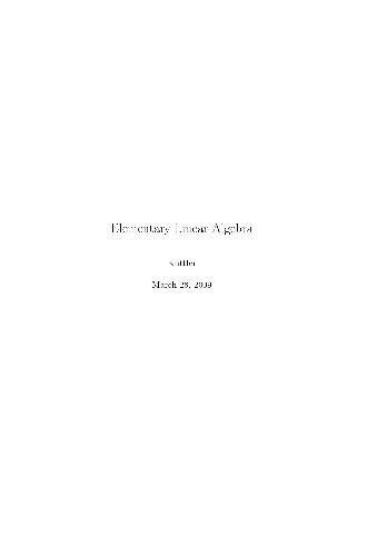 دانلود نسخه کامل کتاب Elementary linear algebra
