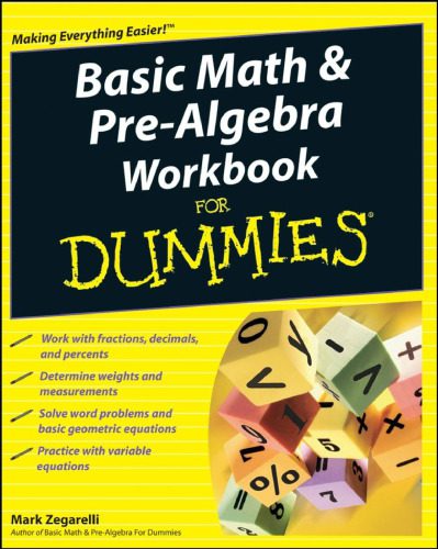 دانلود نسخه کامل کتاب Basic Math & Pre-Algebra Workbook For Dummies (For Dummies (Lifestyles Paperback))