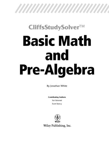 دانلود نسخه کامل کتاب Basic Math and Pre-Algebra (Cliffs Study Solver)
