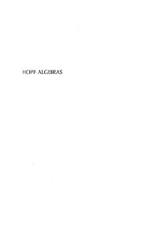دانلود نسخه کامل کتاب Hopf Algebras