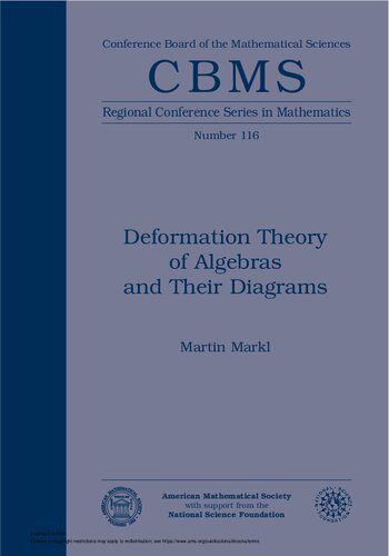 دانلود نسخه کامل کتاب Deformation Theory of Algebras and Their Diagrams