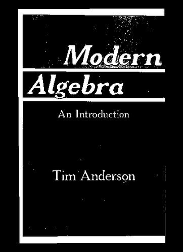 دانلود نسخه کامل کتاب Modern Algebra: An Introduction