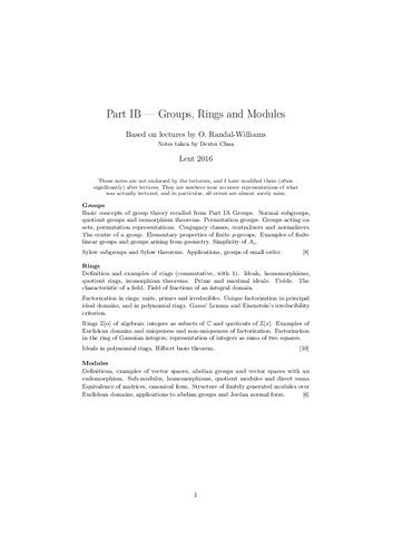 دانلود نسخه کامل کتاب Groups, Rings and Modules