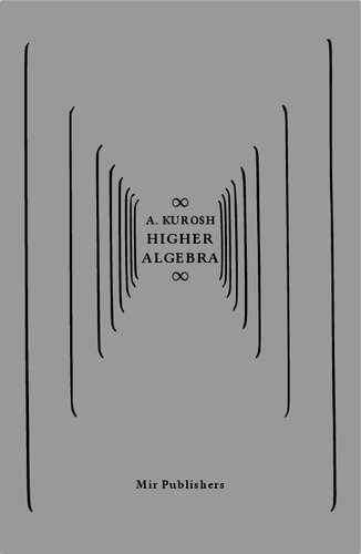 دانلود نسخه کامل کتاب Higher Algebra