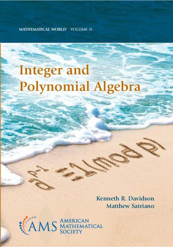 دانلود نسخه کامل کتاب Integer and Polynomial Algebra