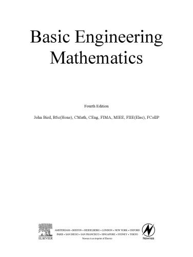 دانلود نسخه کامل کتاب Basic Engineering Mathematics, Fourth Edition