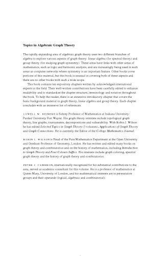 دانلود نسخه کامل کتاب Topics in Algebraic Graph Theory (Encyclopedia of Mathematics and its Applications)
