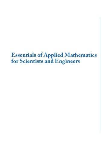 دانلود نسخه کامل کتاب Essentials of applied mathematics for scientists and engineers