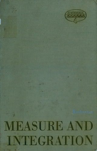 دانلود نسخه کامل کتاب Measure and integration