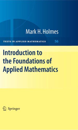 دانلود نسخه کامل کتاب Introduction to the foundations of applied mathematics