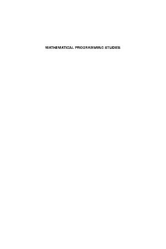 دانلود نسخه کامل کتاب Computational mathematical programming