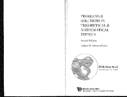 دانلود نسخه کامل کتاب Problems and Solutions in Theoretical and Mathematical Physics: Advanced Level