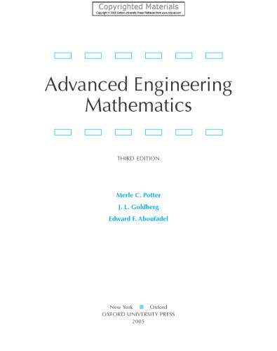 دانلود نسخه کامل کتاب Advanced engineering mathematics