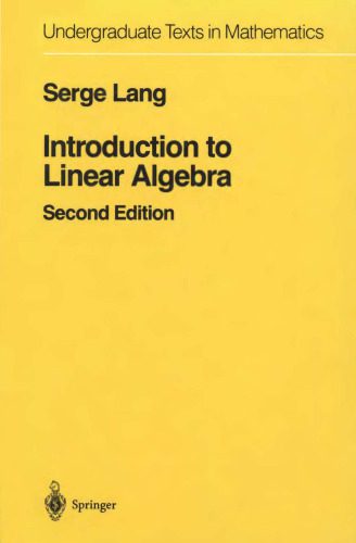 دانلود نسخه کامل کتاب Introduction to Linear Algebra