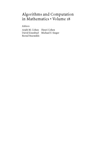 دانلود نسخه کامل کتاب Error-Correcting Linear Codes: Classification by Isometry and Applications (Algorithms and Computation in Mathematics)