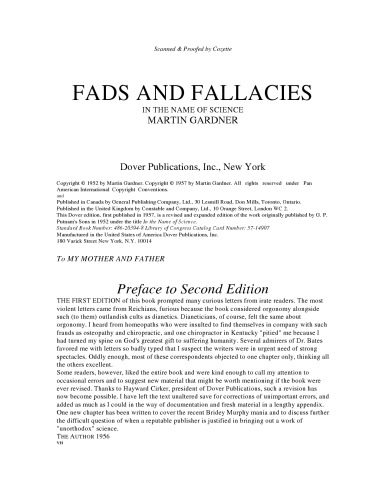 دانلود نسخه کامل کتاب Fads and fallacies in the name of science