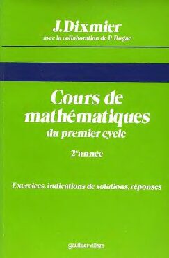 دانلود نسخه کامل کتاب Cours de mathématiques du premier cycle, Deuxième année