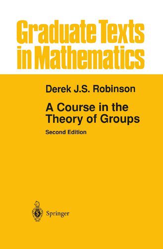 دانلود نسخه کامل کتاب A Course in the Theory of Groups