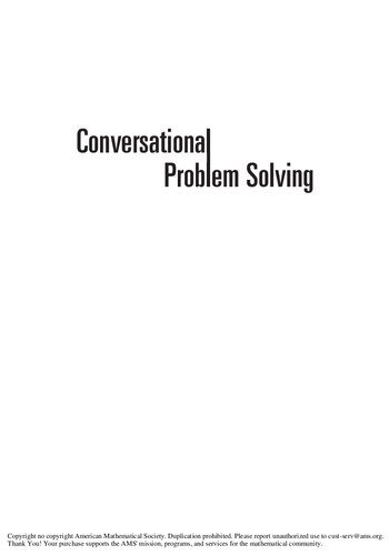 دانلود نسخه کامل کتاب Conversational Problem Solving