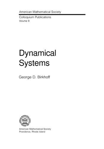 دانلود نسخه کامل کتاب Dynamical systems