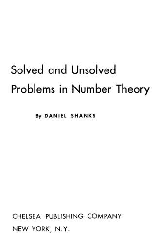 دانلود نسخه کامل کتاب Solved and Unsolved Problems in Number Theory