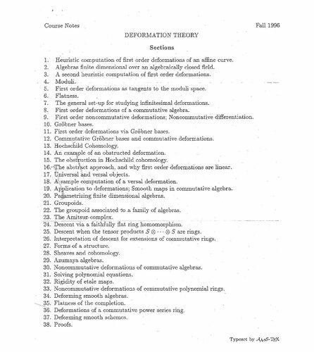 دانلود نسخه کامل کتاب Deformation theory