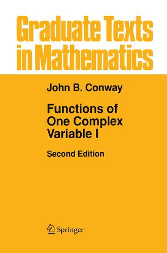دانلود نسخه کامل کتاب Functions of One Complex Variable I