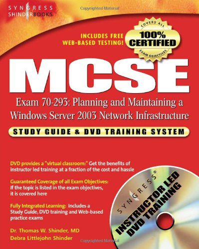 دانلود نسخه کامل کتاب MCSE Planning and Maintaining a Windows Server 2003 Network Infrastructure: Exam 70-293 Study Guide and DVD Training System