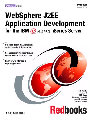 دانلود نسخه کامل کتاب Websphere J2ee Application Development for the IBM @ Server Iseries Server