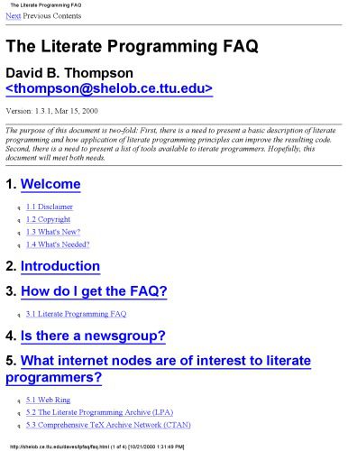 دانلود نسخه کامل کتاب Weaving a Program: Literate Programming in Web