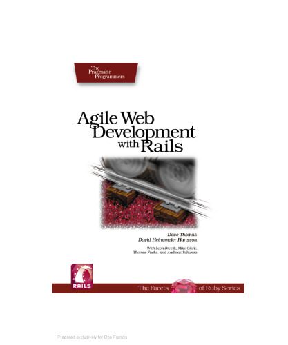 دانلود نسخه کامل کتاب Agile Web Development with Rails: A Pragmatic Guide (Pragmatic Programmers)