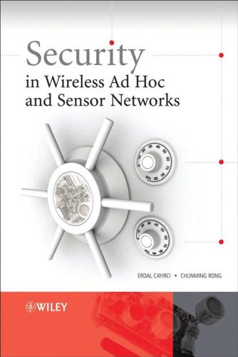 دانلود نسخه کامل کتاب Security in Wireless Ad Hoc and Sensor Networks