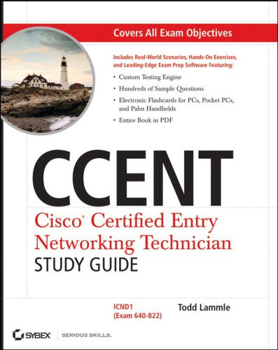 دانلود نسخه کامل کتاب CCENT: Cisco Certified Entry Networking Technician: ICND1 (Exam 640-822) (Exam 640-822 With CD)