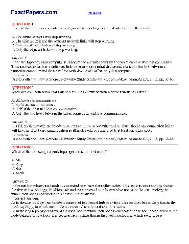 دانلود کتاب Network+ CompTIA ExactPapers N10-003 Questions – شبکه+ Comptia Exactpapers N10-003