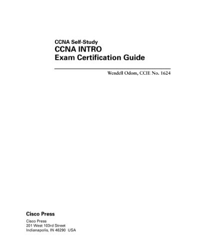دانلود نسخه کامل کتاب CCNA INTRO Exam Certification Guide (CCNA Self-Study, 640-821, 640-801)