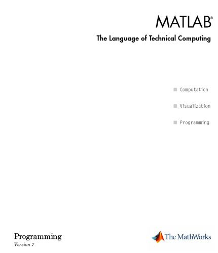 دانلود نسخه کامل کتاب MATLAB The Language of Technical Computing